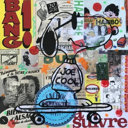 Peinture Snoopy skate vintage  par Kikayou | Tableau Pop-art Acrylique, Collage, Graffiti Icones Pop