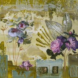 Peinture Paradis par Romanelli Karine | Tableau Figuratif Acrylique, Collage, Papier, Pastel, Posca Natures mortes