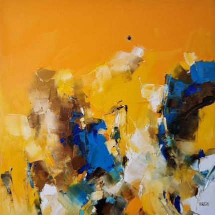Peinture City of the sun par Virgis | Tableau Abstrait Huile Minimaliste