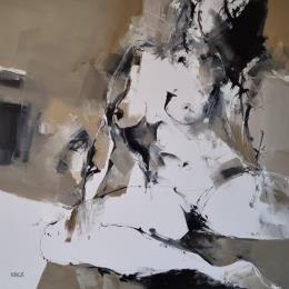 Painting Nude 1 by Virgis | Painting Abstract Oil Nude