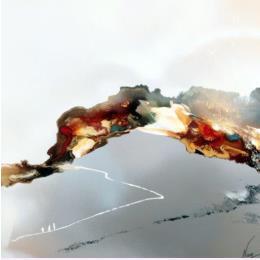 Painting 933B by Naen | Painting Abstract Acrylic, Ink