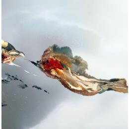 Painting 933A by Naen | Painting Abstract Acrylic, Ink