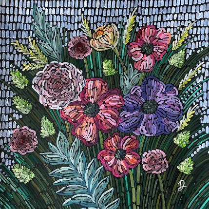 Peinture coquelicots par Dmitrieva Daria | Tableau Impressionnisme Acrylique Nature