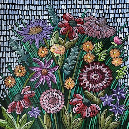 Peinture coquelicots et fleurs par Dmitrieva Daria | Tableau Impressionnisme Acrylique Nature