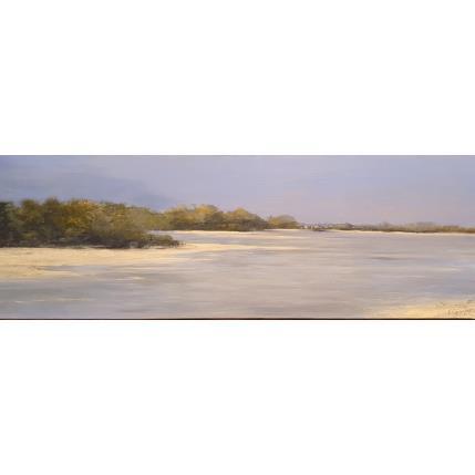 Peinture La Loire à La Ménitré par Fièvre Véronique | Tableau Figuratif Acrylique