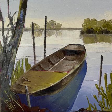 Peinture Matin calme par Clavel Pier-Marion | Tableau Impressionnisme Bois, Huile Paysages