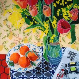 Painting L'hiver était terriblement Pop by Auriol Philippe | Painting Figurative Acrylic, Plexiglass, Posca Still-life