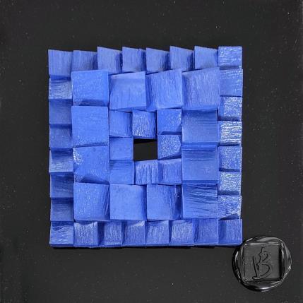 Gemälde Davao von Bauquel Véronique | Gemälde Abstrakt Acryl, Collage, Holz Minimalistisch