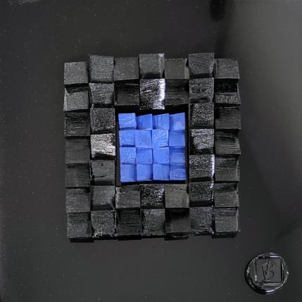 Gemälde La Paz von Bauquel Véronique | Gemälde Abstrakt Acryl, Collage, Holz Minimalistisch, Pop-Ikonen