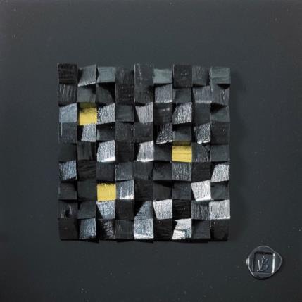 Peinture Mangareva par Bauquel Véronique | Tableau Abstrait Acrylique, Bois, Collage, Métal Minimaliste