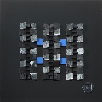 Gemälde Cordoba von Bauquel Véronique | Gemälde Abstrakt Acryl, Collage, Holz Minimalistisch