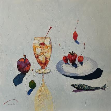 Peinture Cocktail par Tomàs | Tableau Impressionnisme Huile Natures mortes