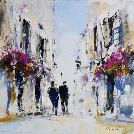 Peinture Ruelle provençale par Poumelin Richard | Tableau Figuratif Huile Paysages