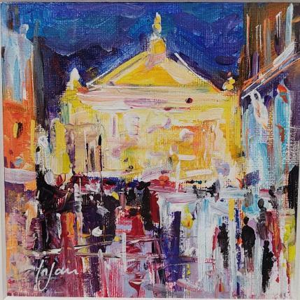 Peinture Les lumières de l'Opéra par Yavru Irfan | Tableau Figuratif Huile