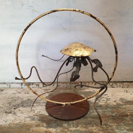 Sculpture BABY MEDUSE par Eres Nicolas | Sculpture Figuratif Métal Animaux