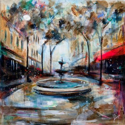 Peinture Place de l’Estrapade par Solveiga | Tableau  Acrylique