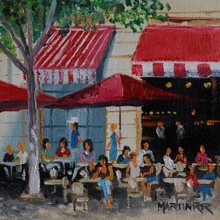 Peinture EL BAR par Rodriguez Rio Martin | Tableau Impressionnisme Huile Urbain