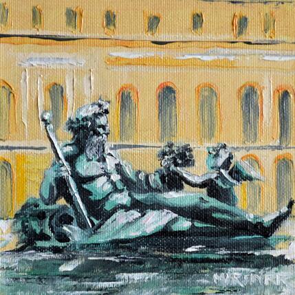 Peinture LA ESTATUA par Rodriguez Rio Martin | Tableau Impressionnisme Huile Urbain