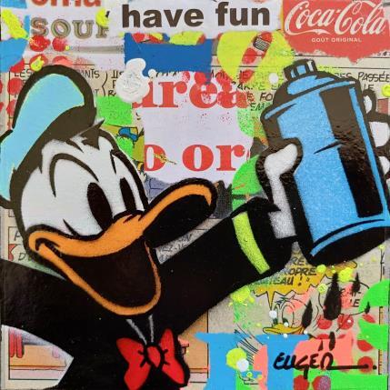 Painting HAVE FUN by Euger Philippe | Painting Pop-art Acrylic, Gluing Pop icons