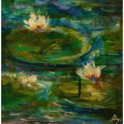 Peinture Jardin Monet par Solveiga | Tableau  Acrylique