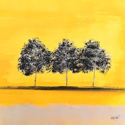 Peinture Gorgés d'une lumière bienfaisante par Escolier Odile | Tableau Figuratif Acrylique Minimaliste, Nature, Paysages