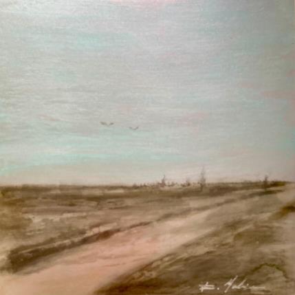 Peinture Sentier dans le Larzac par Mahieu Bertrand | Tableau Figuratif Métal Paysages