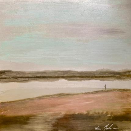 Peinture Au lac du Salagou par Mahieu Bertrand | Tableau Figuratif Métal Paysages