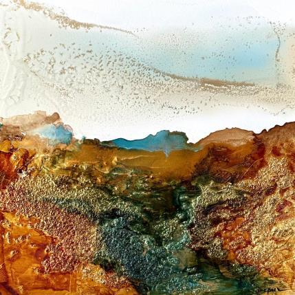 Peinture 2418 Bronze Âge par Depaire Silvia | Tableau Abstrait Acrylique Minimaliste, Paysages