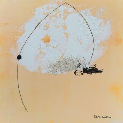 Peinture abstract orange  A 143 par Wilms Hilde | Tableau Abstrait Acrylique, Carton, Sable