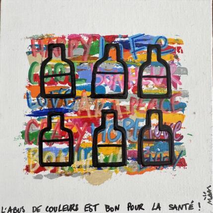 Peinture ABUS par Mam | Tableau Pop-art Acrylique Icones Pop, Scènes de vie, Société