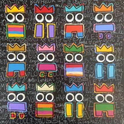 Painting TRIBU by Mam | Painting Pop-art Acrylic Life style, Pop icons, Portrait