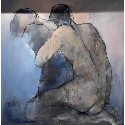 Peinture Histoir de O par Chaperon Martine | Tableau Figuratif Acrylique Nu