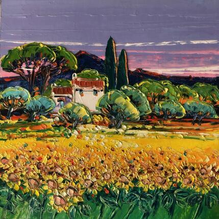 Peinture Esprit sud par Corbière Liisa | Tableau Figuratif Huile Paysages