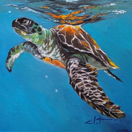 Peinture Ophélie  par CLOT | Tableau Figuratif Huile Animaux