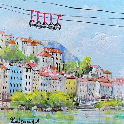 Gemälde La montée vers la Bastille von Lallemand Yves | Gemälde Figurativ Acryl Urban