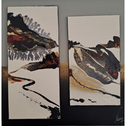 Peinture C3342 par Naen | Tableau Abstrait Acrylique, Encre