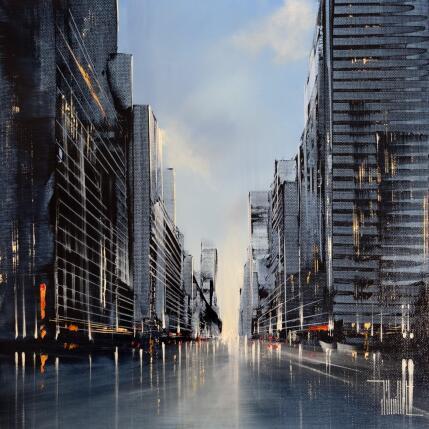 Peinture Deflexio par Guillet Jerome | Tableau Figuratif Huile Urbain