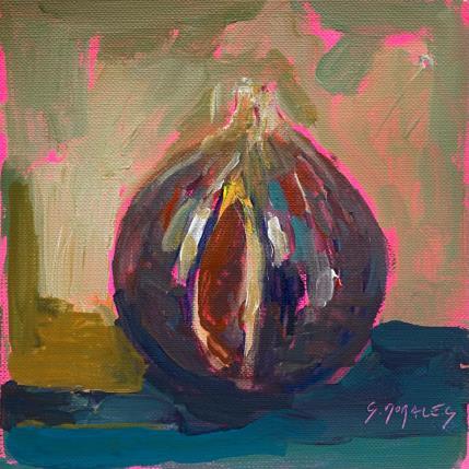 Painting Figue fendue by Morales Géraldine | Painting Figurative Acrylic Still-life