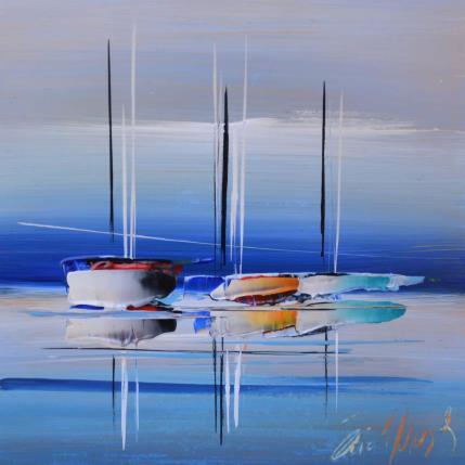 Painting Blue dream by Munsch Eric | Painting Figurative Acrylic, Oil Marine, Pop icons