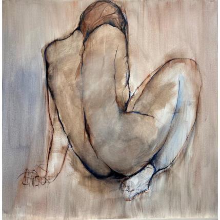 Painting De vous à moi by Chaperon Martine | Painting Figurative Acrylic Nude