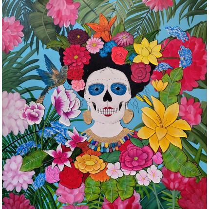Pintura Universo floral de Frida por Geiry | Pintura Subject matter