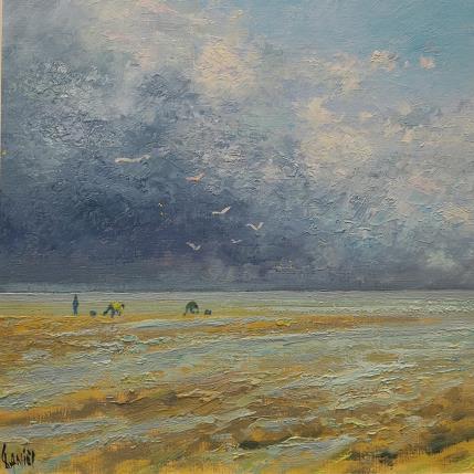 Peinture La baie de Somme par Sannier Daniel | Tableau Impressionnisme Huile Paysages