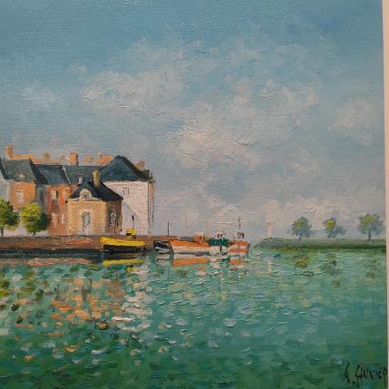 Peinture St Valery le port par Sannier Daniel | Tableau Impressionnisme Huile Paysages