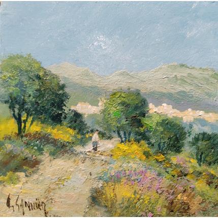 Painting Chemin vers Moustier St Marie by Sannier Daniel | Painting Impressionism Oil Landscapes