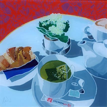 Peinture Happy croissant par Auriol Philippe | Tableau Figuratif Acrylique, Plexiglas, Posca Natures mortes