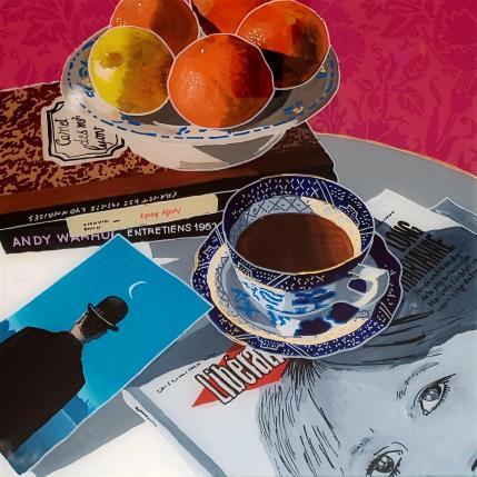 Peinture René chantonnait Broken english par Auriol Philippe | Tableau Figuratif Acrylique, Plexiglas, Posca Natures mortes