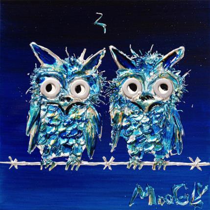 Peinture BOUDUS par Moogly | Tableau Art Singulier Acrylique, Pigments, Résine Animaux