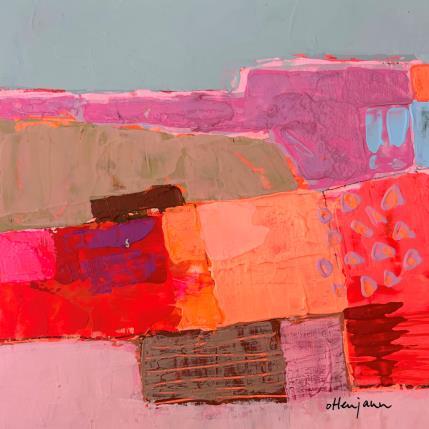 Pintura Fractales terrestres 2 por Ottenjann Andrea | Pintura Abstract Acrylic Landscapes, Pop icons