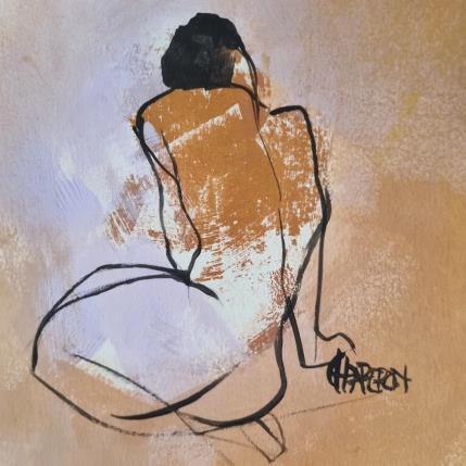 Peinture Présence par Chaperon Martine | Tableau Figuratif Acrylique Nu