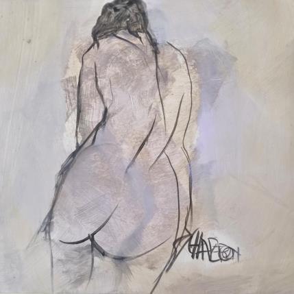 Painting Réflexion by Chaperon Martine | Painting Figurative Acrylic Nude